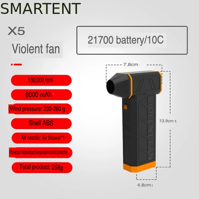 Leve a caminhada para o próximo nível portátil portátil Ventilador violento acessórios de acampamento legal Design de metal fornecedor