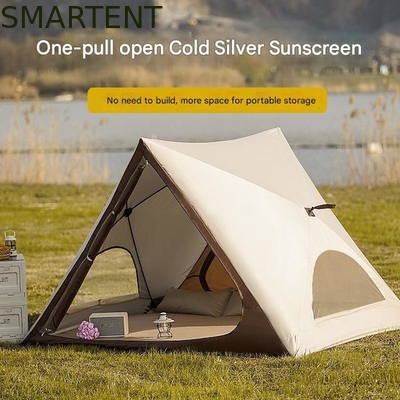 Tenda de acampamento portátil à prova d'água 150X200X130CM PU2000MM revestida em poliéster 210T com design triangular, pop-up, totalmente automática, de abertura rápida, para praia fornecedor