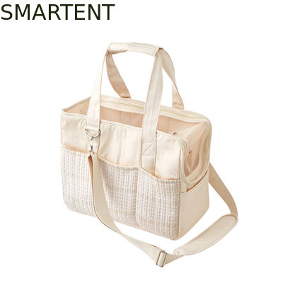 Comprar 38*18*30CM Canvas Beige Kitty Saco de Viagem Engraçado Acessórios para Animais de estimação Deveria Saco Com Coleção de Tecido Suave Fabricação em linha