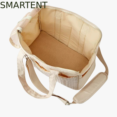 38*18*30CM Canvas Beige Kitty Saco de Viagem Engraçado Acessórios para Animais de estimação Deveria Saco Com Coleção de Tecido Suave fornecedor