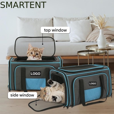 Bolsa para gatos de 20,2*12,5*12 polegadas para sair, altamente durável, suprimentos fofos para animais de estimação, não tóxica, durável, lavável. O pacote inclui 1 X suprimentos para animais de estimação, rosa/azul/verde fornecedor