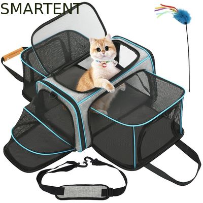 Comprar Bolsa para gatos de 20,2*12,5*12 polegadas para sair, altamente durável, suprimentos fofos para animais de estimação, não tóxica, durável, lavável. O pacote inclui 1 X suprimentos para animais de estimação, rosa/azul/verde Fabricação em linha