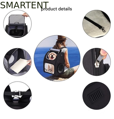 34*27*42.5CM Saco de viagem para animais de estimação expansível ao ar livre Não tóxico Produtos para animais de estimação bonitos para animais de estimação Unisex Em características cinzentas Durável Lava-se fornecedor