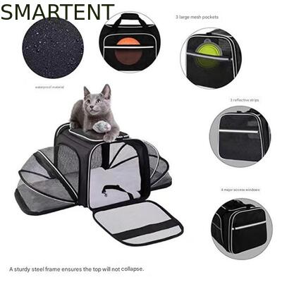 Dogs Cats and Rabbits Cute Pet Supplies Playful Style Chew Play Sleep Functions Gray Cationic Polyester Multi-Purpose Outdoor Travel Carry HandBag fornecedor