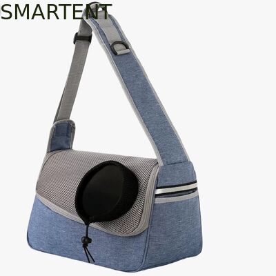 36*19*12CM Unisex Durable Washable Non toxic Lovely Durability Gray Oxford Pet Outing Shoulder Bag fornecedor