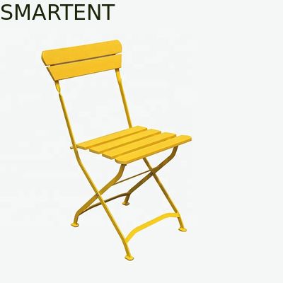 Comprar O quadro revestido de dobramento amarelo exterior do tubo do pó de metal da cadeira de sala de estar da praia dobra acima o vadio da praia Fabricação em linha