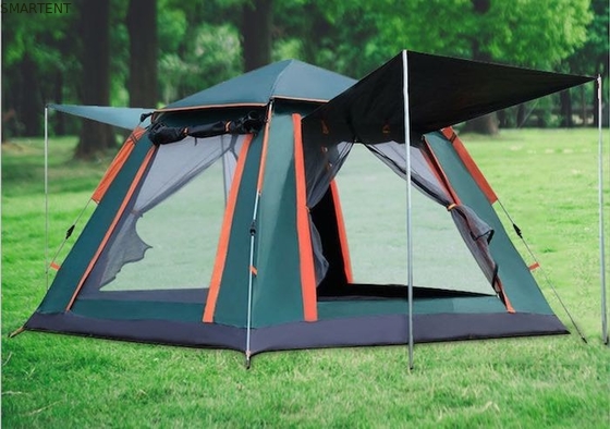 205*205*135cm verde PU2000MM 210T poliéster resistente à água tenda automática de acampamento fornecedor