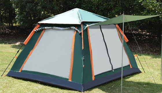 205*205*135cm verde PU2000MM 210T poliéster resistente à água tenda automática de acampamento fornecedor