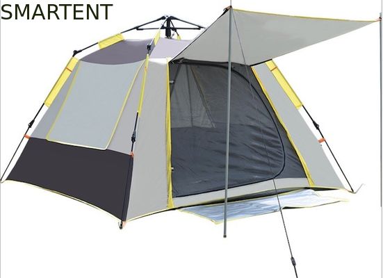 Comprar 210*210*145CM cinza impermeável revestido de 190T poliéster Automático Tendas de acampamento ao ar livre Pop Up Sun Shade Tent Silver PU2000MM Fabricação em linha
