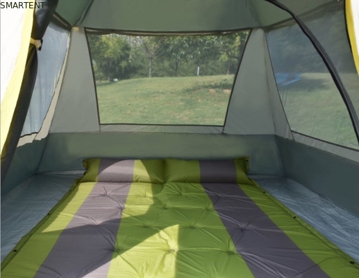 210*210*145CM cinza impermeável revestido de 190T poliéster Automático Tendas de acampamento ao ar livre Pop Up Sun Shade Tent Silver PU2000MM fornecedor