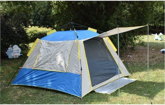 210*210*145CM cinza impermeável revestido de 190T poliéster Automático Tendas de acampamento ao ar livre Pop Up Sun Shade Tent Silver PU2000MM fornecedor