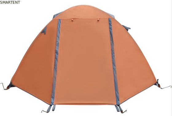 Tenda de acampamento ao ar livre 210*180*130cm Cor Laranja 210D Poliéster Ripstop PU2000mm Revestida para Snowfield e Eventos Familiares fornecedor