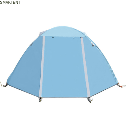 Tenda de acampamento ao ar livre 210*180*130cm Cor Laranja 210D Poliéster Ripstop PU2000mm Revestida para Snowfield e Eventos Familiares fornecedor