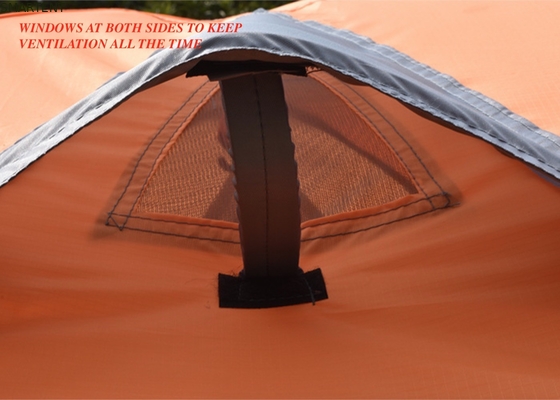 210X180X130cm Laranja impermeável PU2000mm revestido 190T poliéster aconchegante tenda de acampamento fornecedor