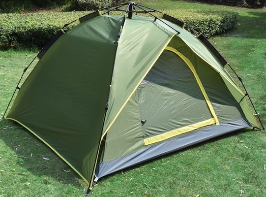 Tendas de acampamento ao ar livre Design de moda Multifuncional Automático Fibra de vidro Canopy aconchegante Protetor solar e à prova de chuva para 3-4 pessoas fornecedor