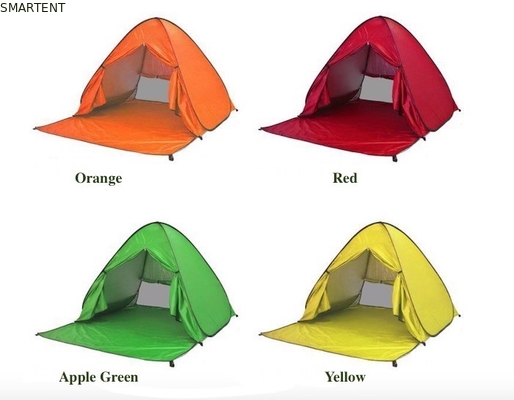 Tendas de acampamento ao ar livre Tenda de praia automática pop up tamanho mais Prata revestida 190T Poliéster 165 * 200 * 130cm à prova de sol com UV 50 fornecedor