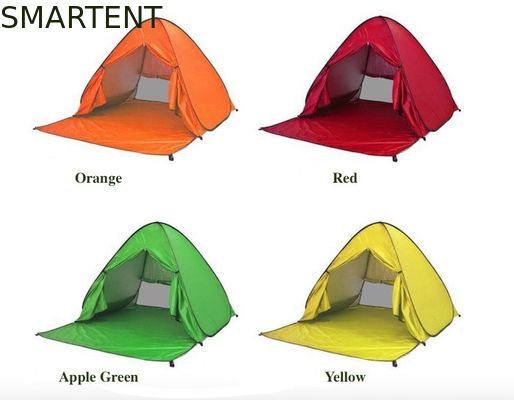 Comprar Tendas de acampamento ao ar livre Tenda de praia automática pop up tamanho mais Prata revestida 190T Poliéster 165 * 200 * 130cm à prova de sol com UV 50 Fabricação em linha