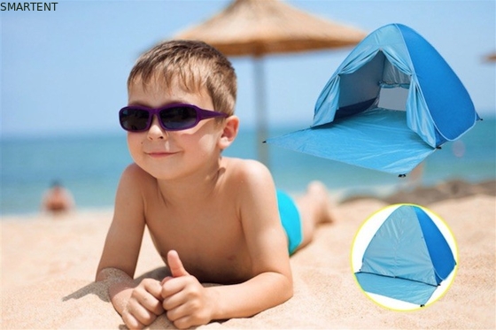 Tendas de acampamento ao ar livre Tenda de praia automática pop up tamanho mais Prata revestida 190T Poliéster 165 * 200 * 130cm à prova de sol com UV 50 fornecedor