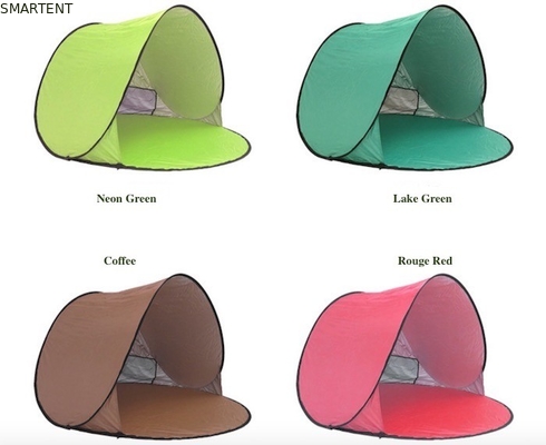 150*150*90cm Área exterior impermeável Pop Up Canopy Tent à prova de sol revestido de prata 190T poliéster abrigo automático de praia fornecedor