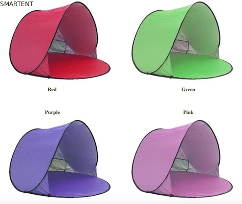 150*150*90cm Área exterior impermeável Pop Up Canopy Tent à prova de sol revestido de prata 190T poliéster abrigo automático de praia fornecedor