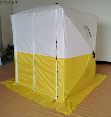 200*200*200MM Tendas de trabalho de exterior de PU à prova d'água de duas cores revestidas com poliéster 200D Oxford Fibra de vidro dobrável fornecedor