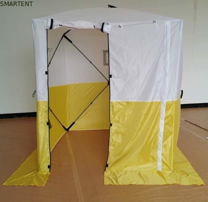 200*200*200MM Tendas de trabalho de exterior de PU à prova d'água de duas cores revestidas com poliéster 200D Oxford Fibra de vidro dobrável fornecedor