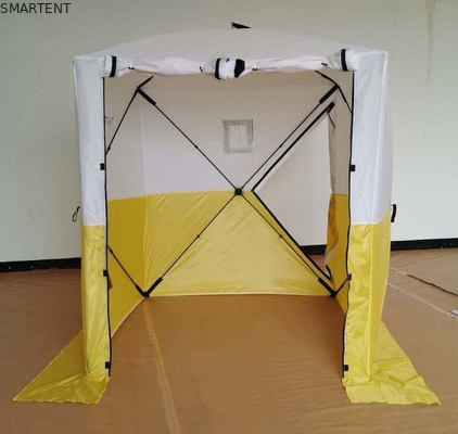 200*200*200MM Tendas de trabalho de exterior de PU à prova d'água de duas cores revestidas com poliéster 200D Oxford Fibra de vidro dobrável fornecedor
