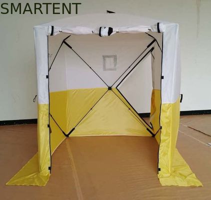 Comprar 200*200*200MM Tendas de trabalho de exterior de PU à prova d'água de duas cores revestidas com poliéster 200D Oxford Fibra de vidro dobrável Fabricação em linha