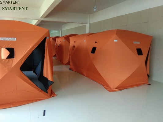 147*147*165CM Festival Azul Pesca Pop Up Tenda de Trabalho revestida de poliéster 300D Oxford Fibra de vidro Pão para acampamento ao ar livre fornecedor