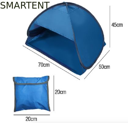 Comprar Barraca exterior azul dobrável de pouco peso 70X50X45cm do PNF do abrigo de Sun do poliéster das barracas de acampamento 190T acima Fabricação em linha