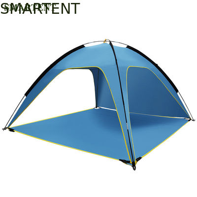 Comprar PNF exterior revestido de prata azul do poliéster das barracas de acampamento 190T acima do abrigo 210X210X130cm da praia Fabricação em linha