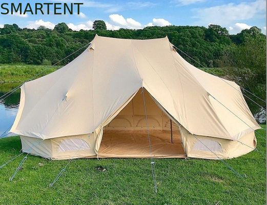 Comprar Da lona bege do algodão de 400X600X300CM camada exterior da barraca de Bell do imperador das barracas de acampamento única Fabricação em linha