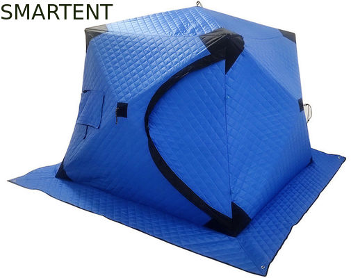 Comprar PNF da pesca do gelo do algodão de 180X180X145CM acima do composto revestido impermeável azul do abrigo do inverno Fabricação em linha
