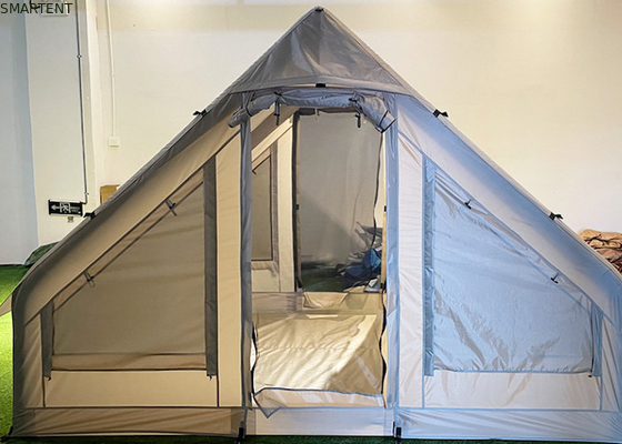 Área exterior 300X200X200CM Canvas inflável Camping Tent House Dupla camada de algodão bege fornecedor