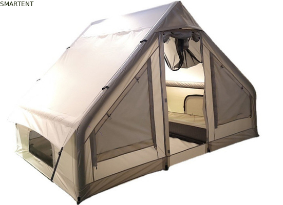 Área exterior 300X200X200CM Canvas inflável Camping Tent House Dupla camada de algodão bege fornecedor