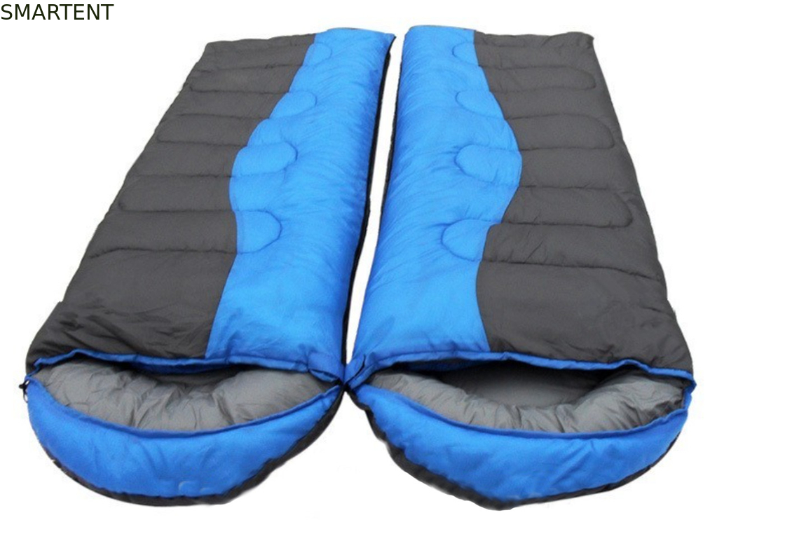 215*78CM Dual Color Outdoor Waterproof 190T Poliéster Fibra Hônica Clássica Duas Pessoas em Um Saco de Dormir fornecedor