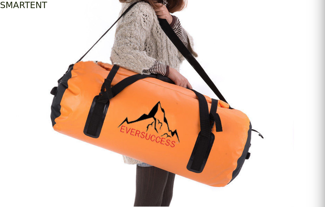 Sacos de viagem à prova d'água de cor laranja de 60L 600D Sacos de duffel esportivos fornecedor
