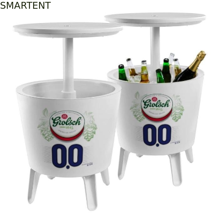 Caixa de resfriamento de mesa de plástico branco multifuncional moderna ao ar livre 49,5DX57Hcm fornecedor