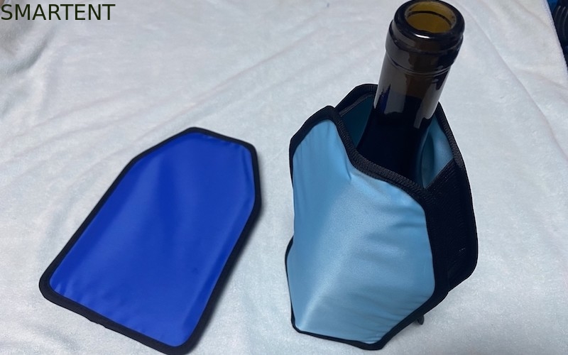 Garrafa fresca de congelação do gel do vinho da cor azul a anti refrigera o refrigerador 23 x 16cm fornecedor