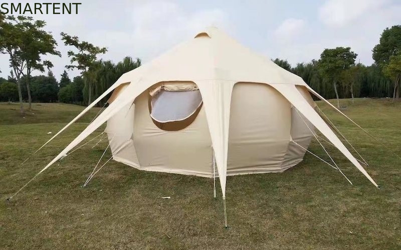 dossel de acampamento exterior de Glamping do algodão de 285G  Tent Waterproof PU3000MM fornecedor
