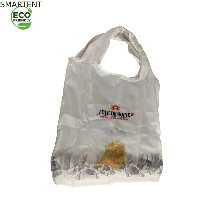 Do saco de compras amigável dos acessórios RPET 210T de 60 X de 44CM Eco cor branca imprimindo feita sob encomenda fornecedor