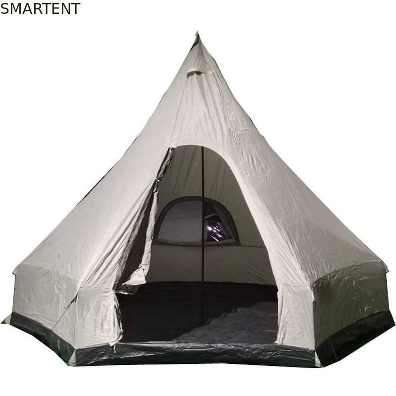 Barraca de abrigo de acampamento da pirâmide exterior de 360 x de 360 X de 280CM com 1 - 2 ventilação Windows fornecedor