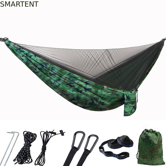 290*140CM Camuflagem 210T Nylon Leve Camping Mosquito Net Hamaque Para Relaxamento ao Ar Livre fornecedor