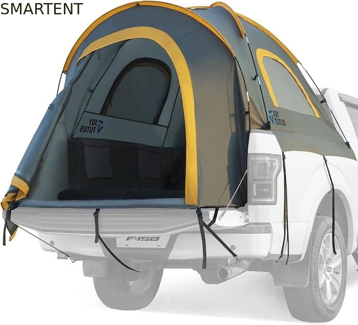 Área exterior 2.17*1.60*1.70M Cinza PU2000 Poliéster Impermeável 2Person Pickup Camping Tent Com Fibra de Vidro Pole fornecedor