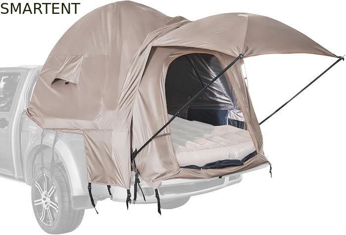 82.7*66.9*66.9 Inch Khaki 210D prata revestida poliéster pickup carrinha tenda com janelas ventiladas para acampar ao ar livre fornecedor
