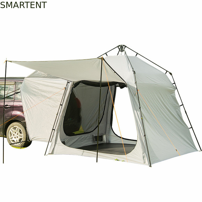 220*220*195CM Fibra de vidro 4 Pessoas Cinza PU2000MM Poliéster 210D SUV Camping Tent Impermeável Com Proteção UV Fácil de Configuração fornecedor