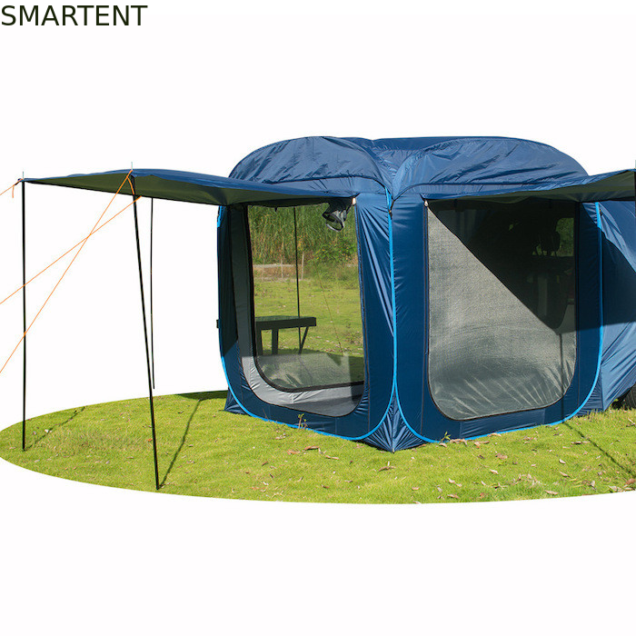 200*200*196CM prateado revestido 210T Pop UP SUV tenda com design à prova d'água e rede de janelas de proteção UV fornecedor