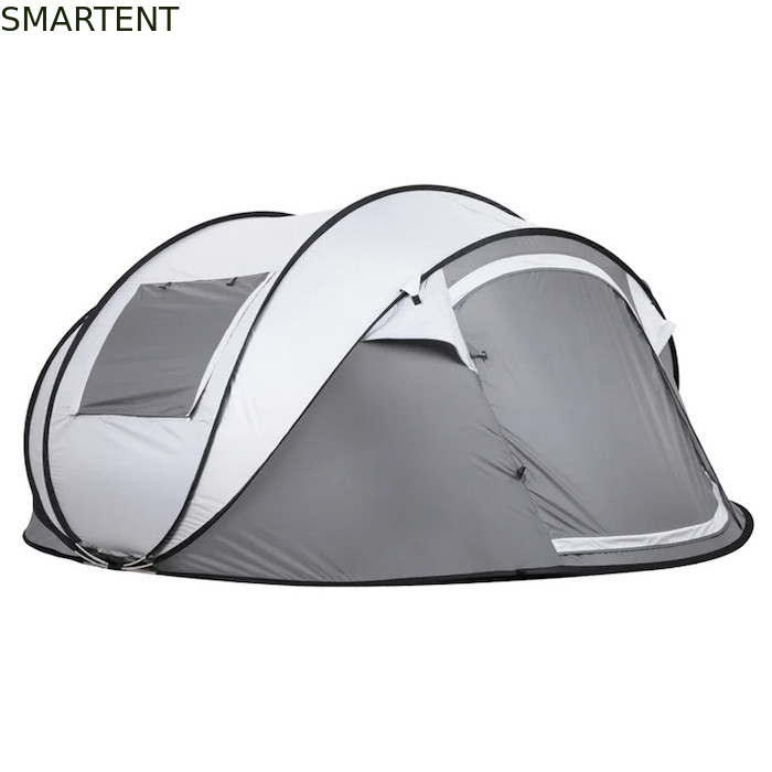 280*200*130CM Cinza PU2000MM Impermeável revestido 190T Poliéster 4-Season Pop Up Tent Boat With Mesh Windows Para acampamento fornecedor