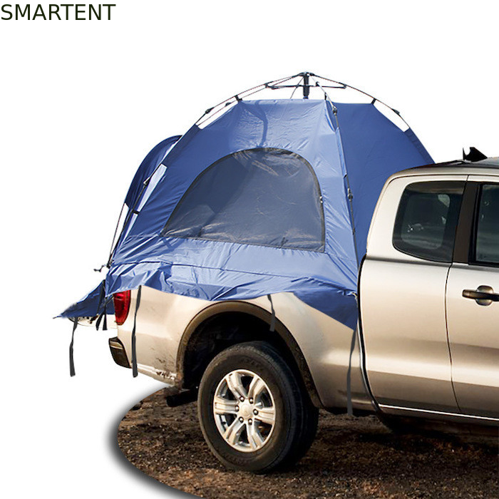 210*165*176CM Azul 210D Poliéster Impermeável Automático Fibra de Vidro Quadro Pick Up Truck Tent fornecedor