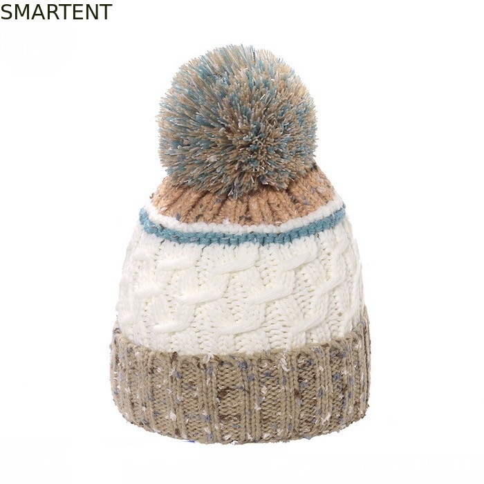 Acessórios Eco-friendly personalizados RPET Chapéu de boné de tricô com suporte de pompon Serviço OEM e comércio justo aprovado fornecedor